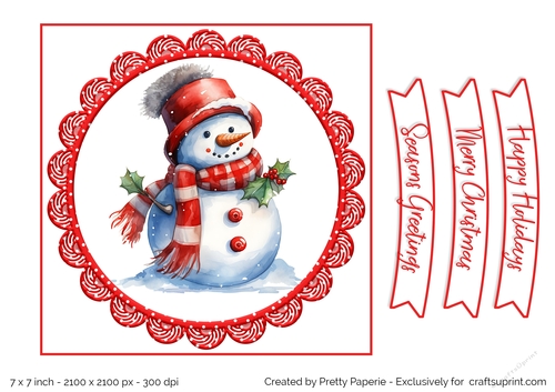 Card Topper - Christmas