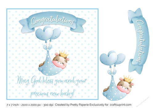 Card Topper - New Baby 