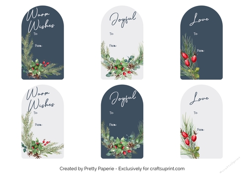 Gift Tags - Christmas x 6