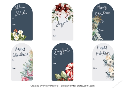 Gift Tags - Christmas x 6