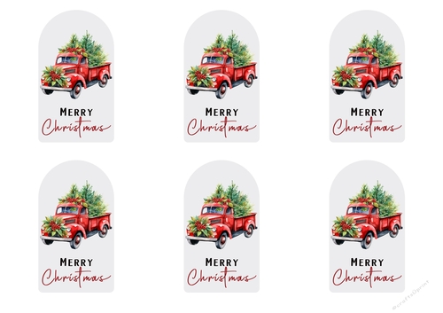 Gift Tags - Christmas x 6