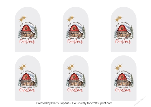 Gift Tags - Christmas x 6