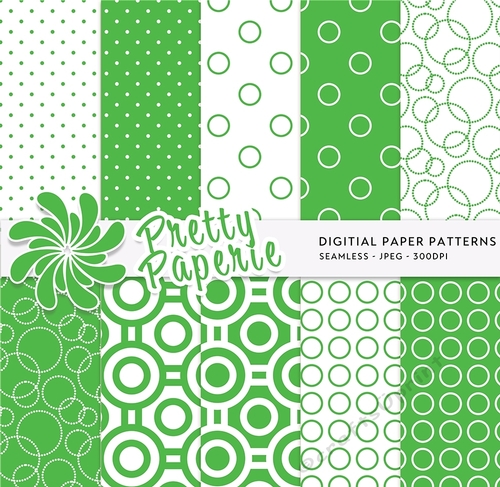 Polka Dot Seamless Patterns - 12inch x 12inch
