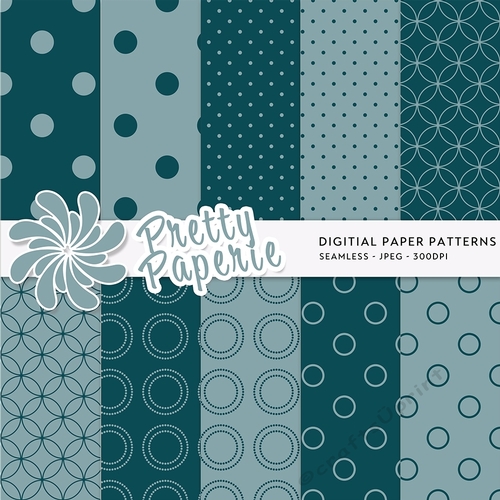 Polka Dot Seamless Patterns - A4 - 210mm x 297mm