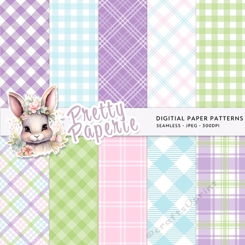 Easter Digital Seamless Patterns - A4
