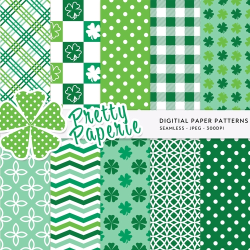 St Patricks Seamless Patterns - 12inch x 12inch