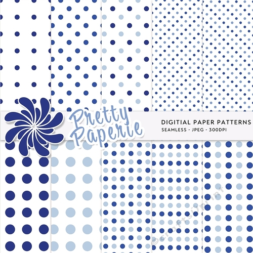 Polka Dot Seamless Patterns - A4 - 210mm x 297mm