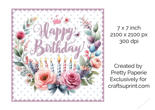 Card Topper - Birthday