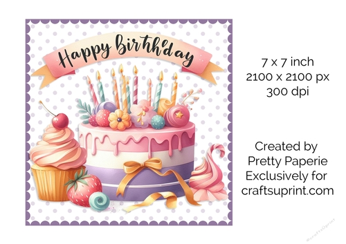 Card Topper - Birthday