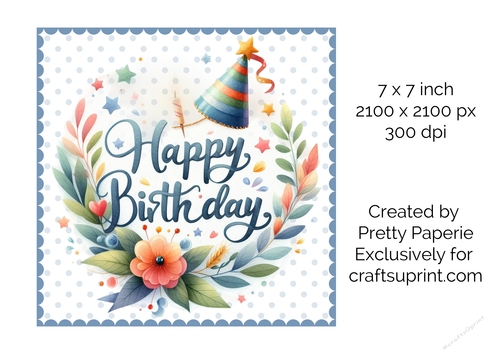 Card Topper - Birthday