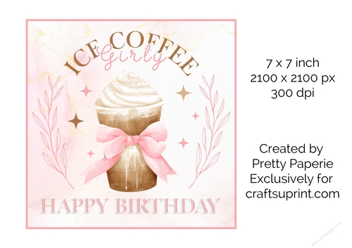 Card Topper - Ladies Birthday Card