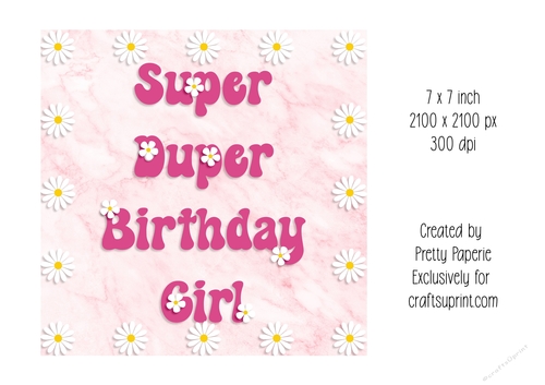 Card Topper - Teenager Birthday Card