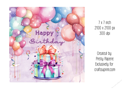 Card Topper - Female Birthday Card