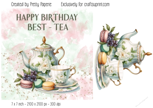 Card Topper - Bestie Birthday Day