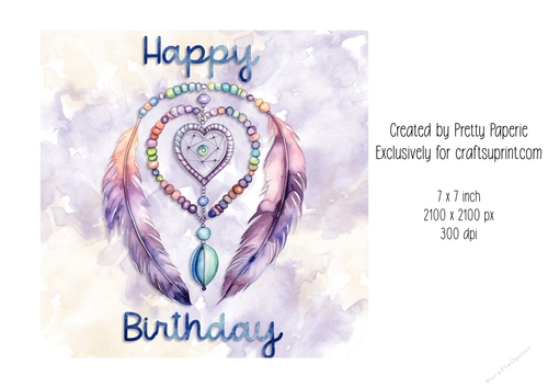 Card Topper - Dream Catcher Birthday Day