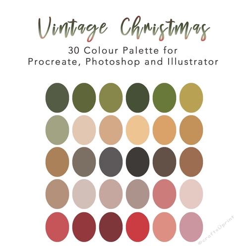 Colour Palette #001 - Vintage Christmas
