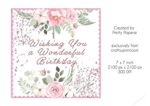 Card Topper - Female Birthday Card