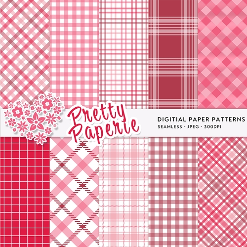 Valentines Digital Seamless Patterns - A4