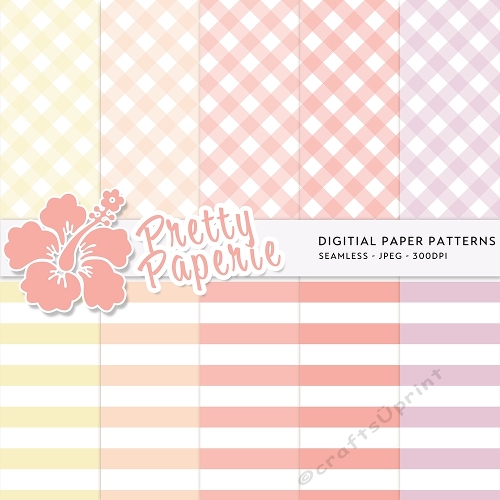 Stripe Seamless Patterns - A4 - 210mm x 297mm