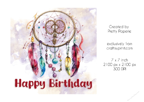 Card Topper - Female Birthday Card