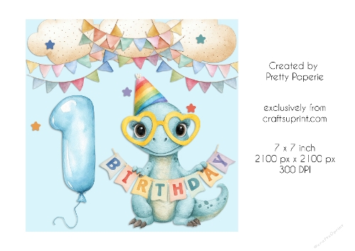Card Topper - Cute Woodland Animals Birthday Card