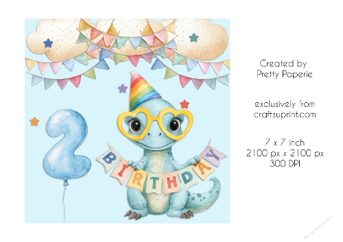 Card Topper - Cute Woodland Animals Birthday Card