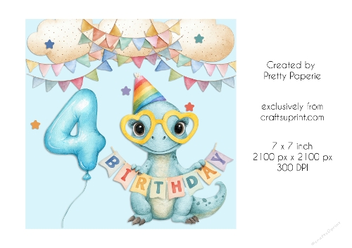 Card Topper - Cute Woodland Animals Birthday Card