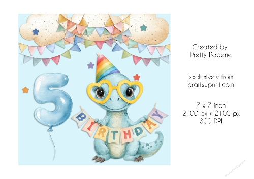 Card Topper - Cute Woodland Animals Birthday Card