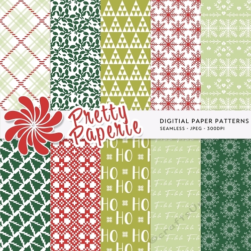 Christmas Seamless Patterns - 12inch x 12inch