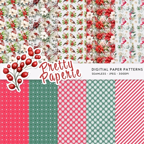 Christmas Seamless Patterns - 12inch x 12inch