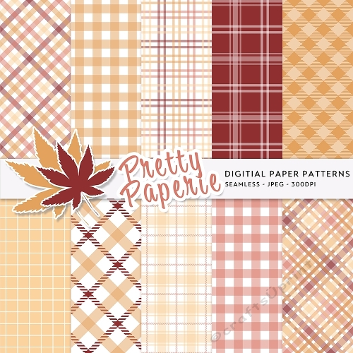 Autumn Seamless Patterns - A4 - 210mm x 297mm
