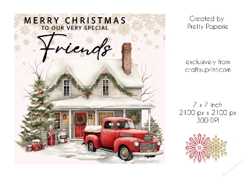 Card Topper - Christmas Card