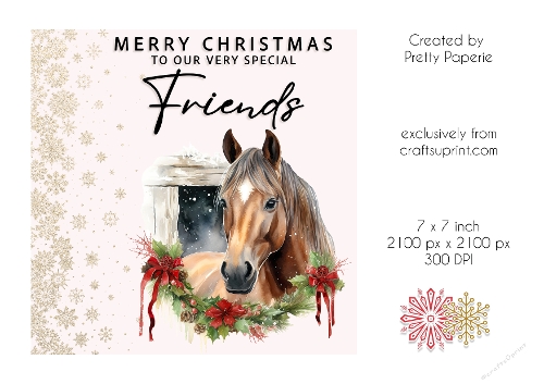 Card Topper - Christmas Card