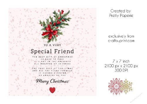 Card Topper - Christmas Card