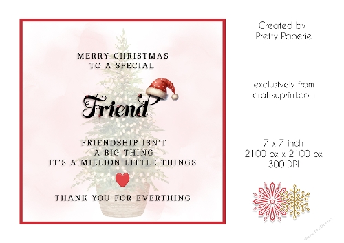 Card Topper - Christmas Card