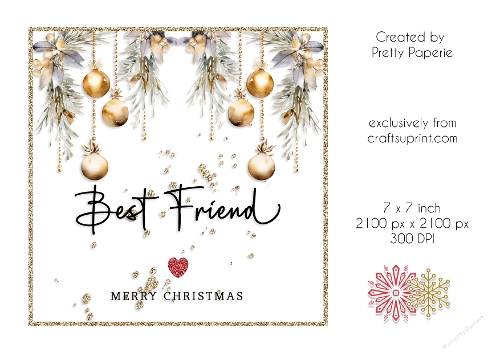 Card Topper - Christmas Card