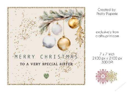 Card Topper - Christmas Card