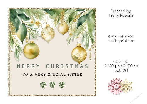 Card Topper - Christmas Card