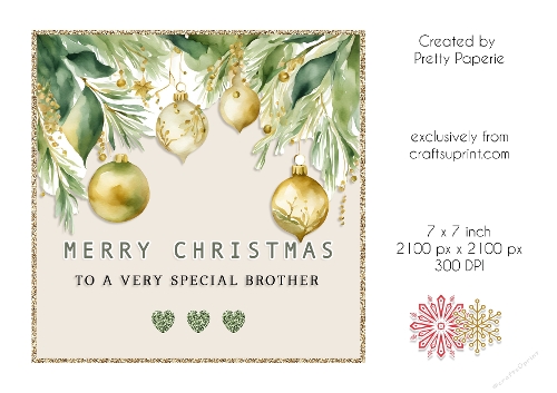 Card Topper - Christmas Card
