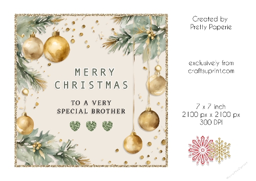 Card Topper - Christmas Card