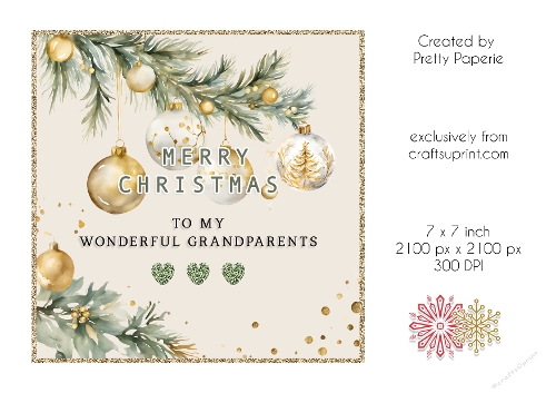 Card Topper - Christmas Card