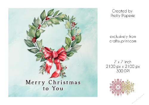 Card Topper - Christmas Card