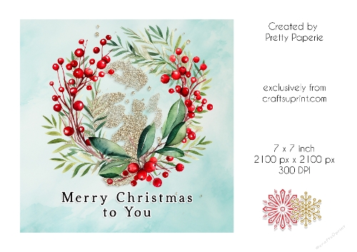 Card Topper - Christmas Card