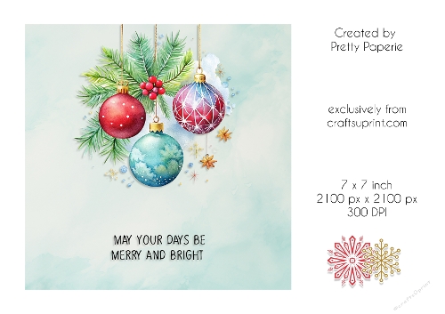 Card Topper - Christmas Card