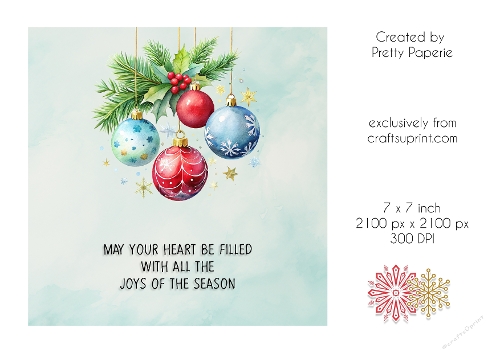 Card Topper - Christmas Card