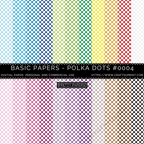 Polka Dot Seamless Pattern - A4 - 210mm x 297mm