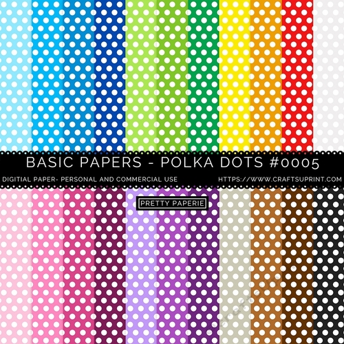 Polka Dot Seamless Pattern - A4 - 210mm x 297mm