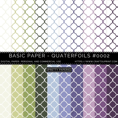 Quatrefoil Seamless Pattern - A4 - 210mm x 297mm