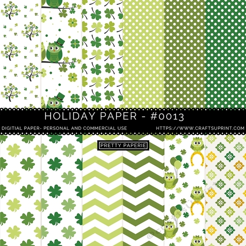 St Patricks Seamless Pattern - 12inch x12inch