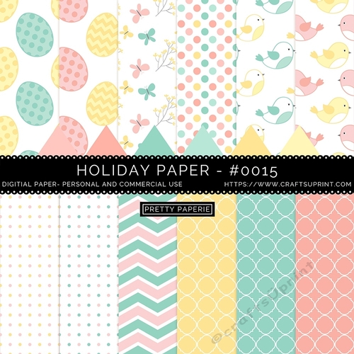 Easter Digital Seamless Patterns - A4